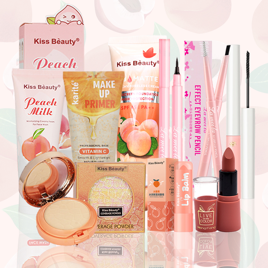 Bộ trang điểm tiện lợi 9 món từ a đến z bộ makeup đầy đủ set trang điểm chuyên nghiệp Sữa rửa mặt