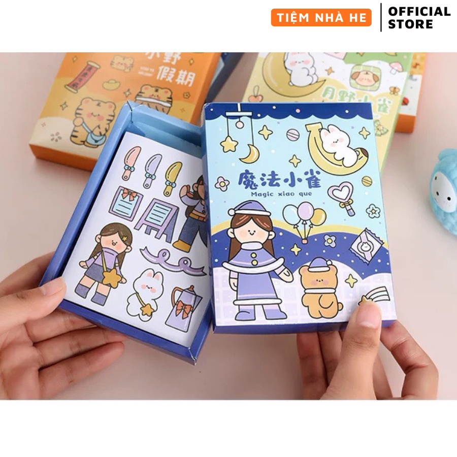 Sticker Hình Dán Cute Hộp 50 Tấm Có Bán Lẻ 1 Tấm Trang Trí Hộp Bút Điện Thoại Siêu Dễ Thương Cho Bé