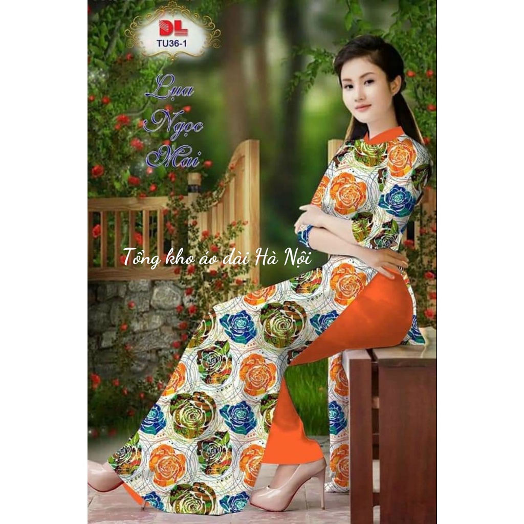 Những mẫu áo dài in 3D trẻ trung, rẻ và đẹp - Áo Dài Hà Nội