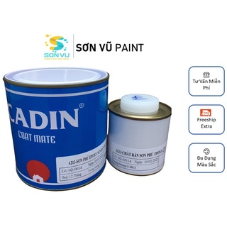  Cadin - Combo 3 bộ 1kg - Sơn epoxy hai thành phần cho nền nhà xưởng - Nhiều màu 