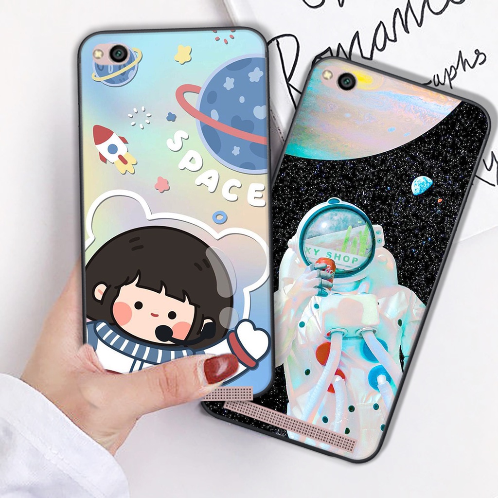 Ốp lưng Xiaomi Redmi 4a - Redmi 5a mẫu ốp phi hành gia