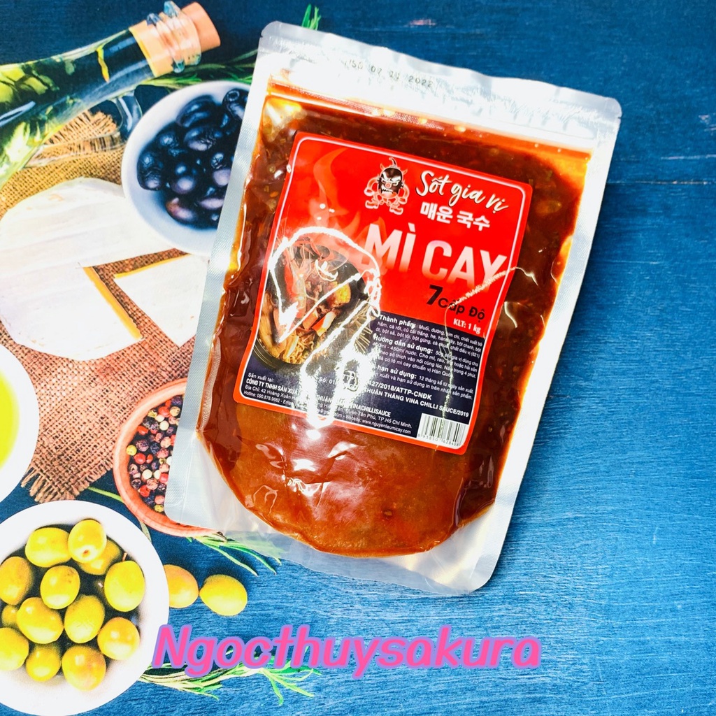 SỐT NẤU MÌ CAY HASEYO GÓI 1KG