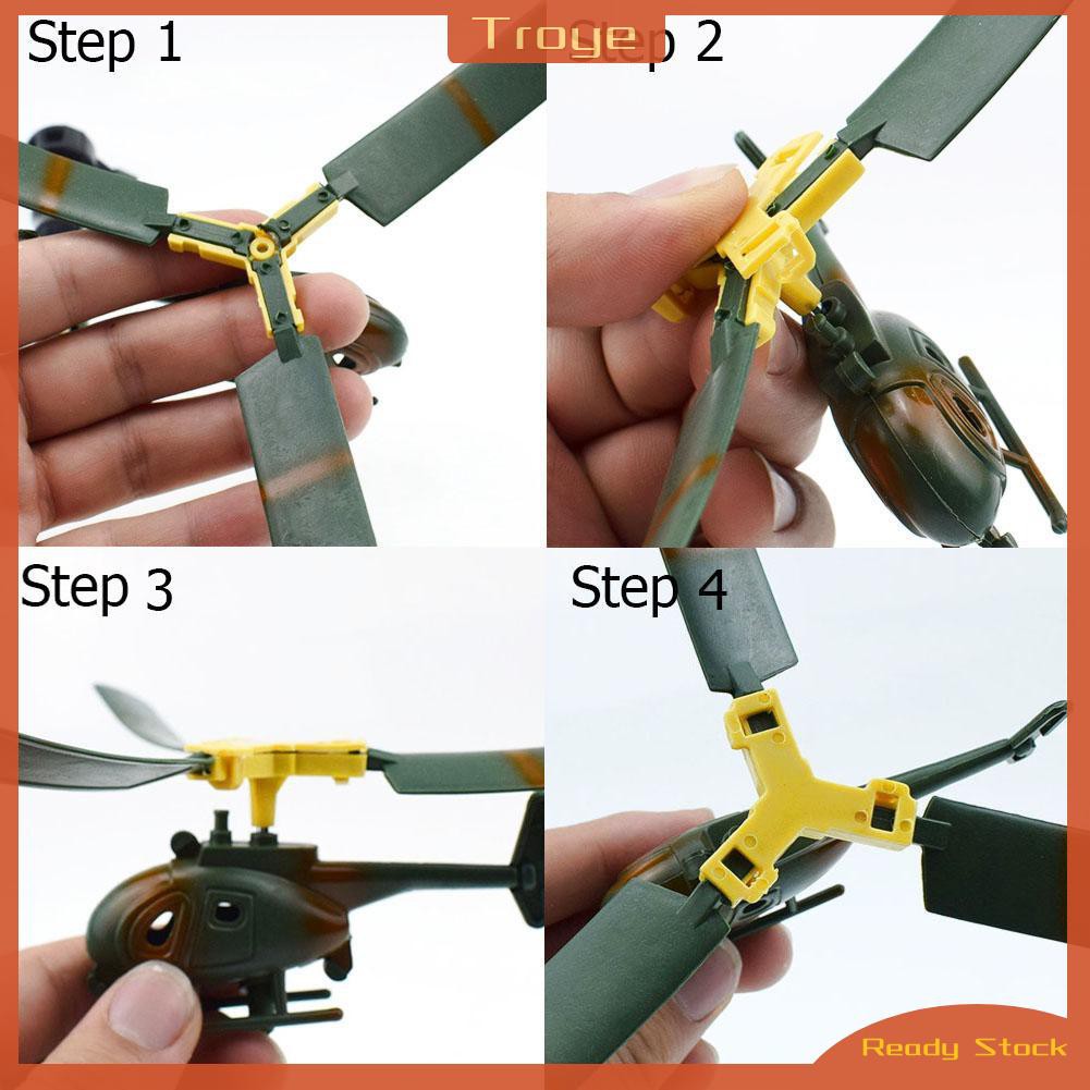 Aviation Model Copter Handle Pull Helicopter Plane Outdoor Toys for Kids