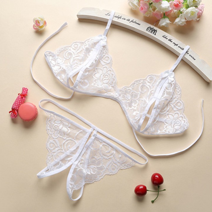 Bộ đồ lót ren sexy xẻ đáy cao cấp - Đồ lót nữ gợi cảm CM001 | WebRaoVat - webraovat.net.vn