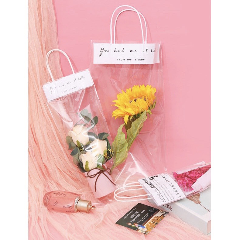 Túi Nhựa Trong Suốt Đựng Hoa Siêu Hot Nhiều Size Bền Đẹp