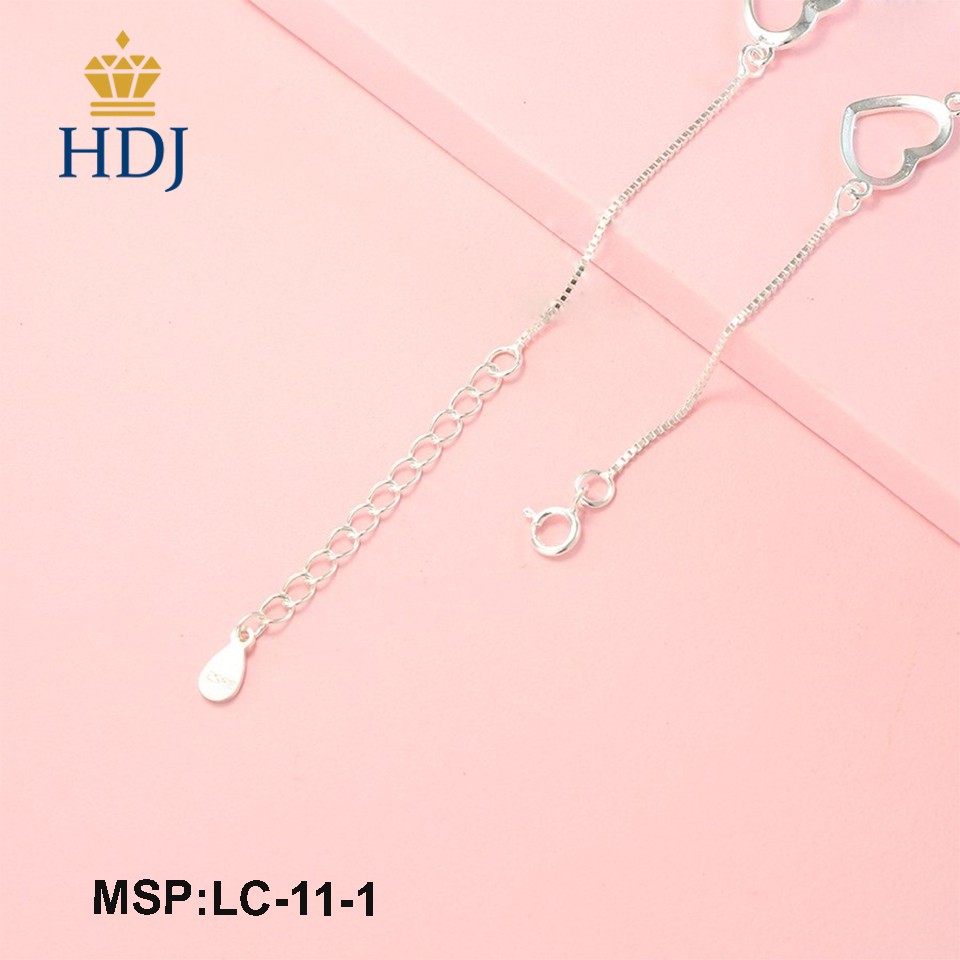 [HOT] Vòng đeo chân bạc nữ đẹp giá rẻ họa tiết cỏ bốn lá trang sức cao cấp HDJ mã LC-11-1