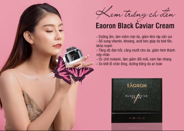 🖤💃Kem Trứng Cá Hồi Đen của Úc EAORON BLACK CAVIAR CREAM 50ml