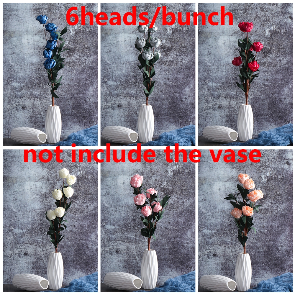 Bó 6 hoa nhân tạo phong cách thanh lịch dùng trang trí hoa cô dâu