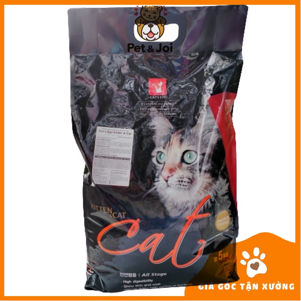 Thức Ăn Hạt Cho Mèo CAT’S EYE 5KG⚡SIÊU_ƯU_ĐÃI⚡ Dùng Cho Mọi Lứa Tuổi NGUYÊN TẢI - PET&amp;JOI