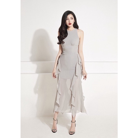 JADE’S DRESS BY CHAMS - ĐẦM XOÈ KIỂU SÁT NÁCH PHỐI BÈO SANG TRỌNG