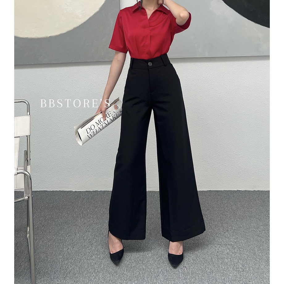 BBSTORE'S Quần Suông Công Sở Dáng Lưng Cao  Đi làm  Đầy Cá Tính - TK01