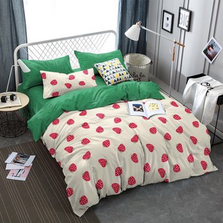 Bộ chăn ga gối cotton poly+ vỏ ôm
