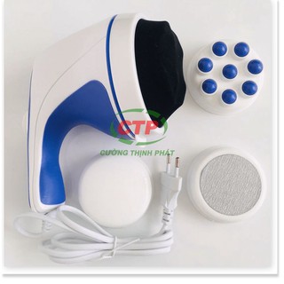 Máy Massage Cầm Tay Mini Máy Mát Xa Giảm Mỡ Lưng Bụng Đùi Đa Năng Relax Spin Tone 5 Đầu
