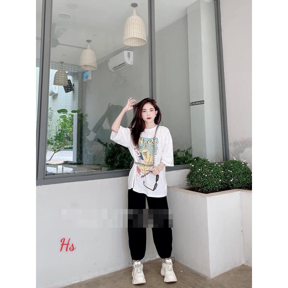 Set Bộ What Gồm Áo Thun Tay Lỡ + Quầ Jogger Có Dây Rút Unisex X.store Có Ảnh Thật + Đánh Giá | BigBuy360 - bigbuy360.vn