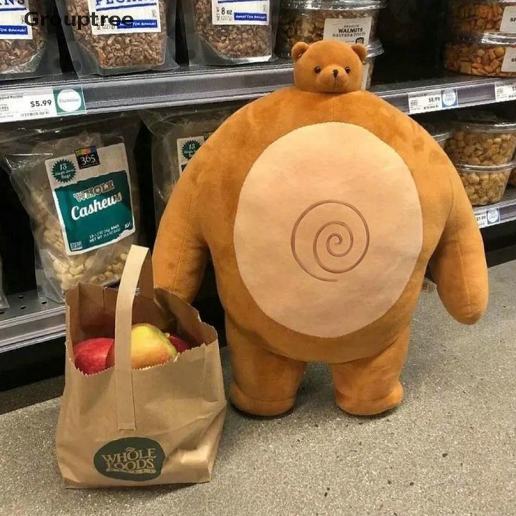 Gối Bông Hình Chú Gấu Đầu Nhỏ Dễ Thương Dùng Làm Quà Tặng Sinh Nhật