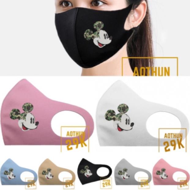 KHẨU TRANG IN HÌNH CHUỘT MIC SIÊU DỄ THƯƠNG