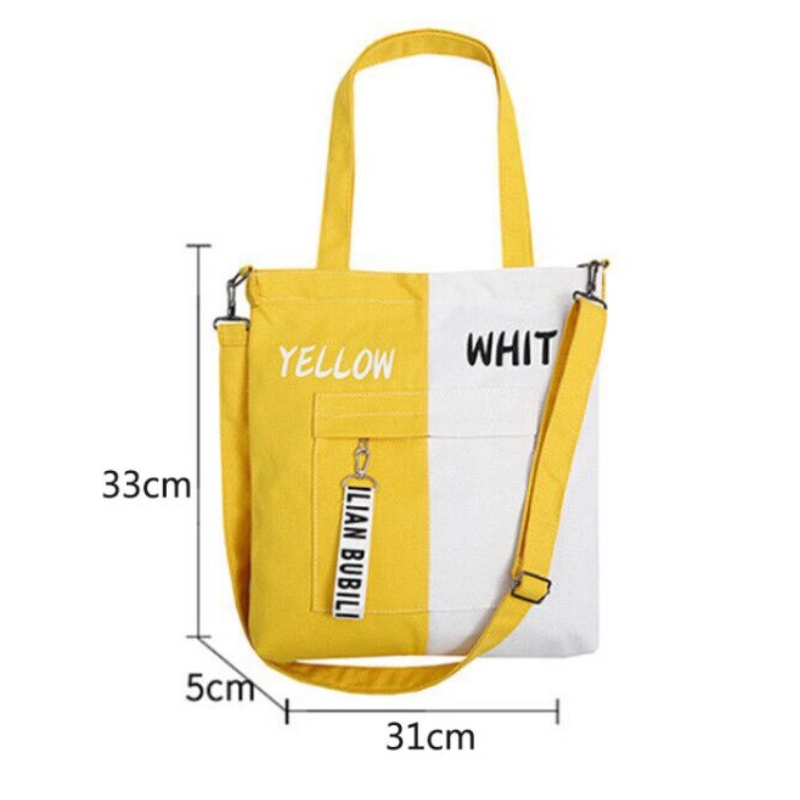 Túi Xách Canvas Cỡ Lớn Thiết Kế Mới Năng Động Thời Trang Dành Cho Nữ