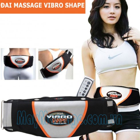 [CHÍNH HÃNG] Đai rung nóng Vibro Shape, Đai massage giảm mỡ toàn thân HIỆU QUẢ NHANH