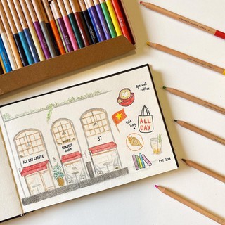 Màu chì Miya Erasable Coloured Pencil (set 24/36/48)