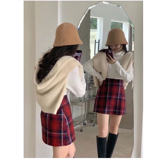 chân váy dạ chữ A