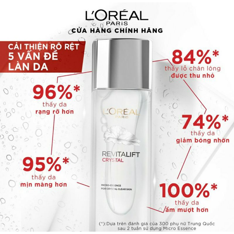 Dưỡng Chất Căng Mướt Da Crystal Micro Essence L'Oreal Paris