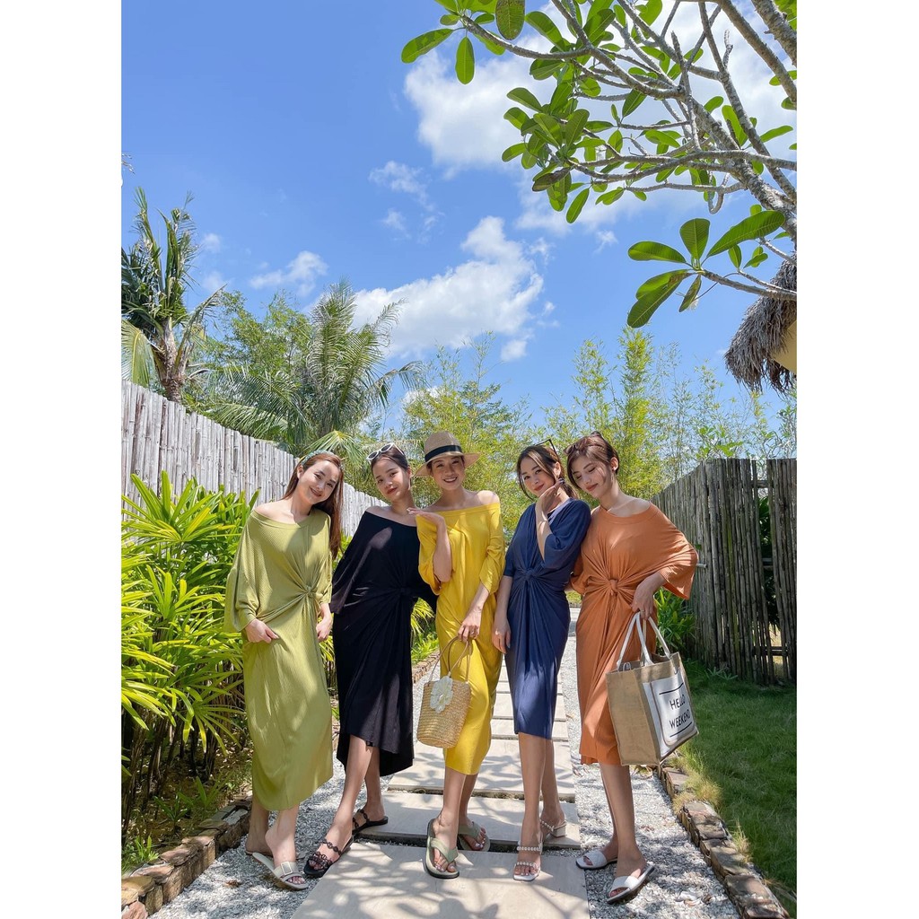 Váy thun gân cổ tròn dáng dài V511 SUSTORE