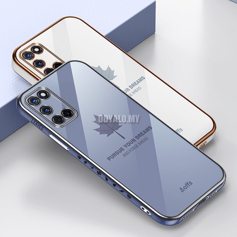 Ốp điện thoại silicon cạnh vuông mềm bóng sang trọng cho Samsung Galaxy A51 A71 A31 A21S A12 M12 A11 M11 A02S M02S A03S