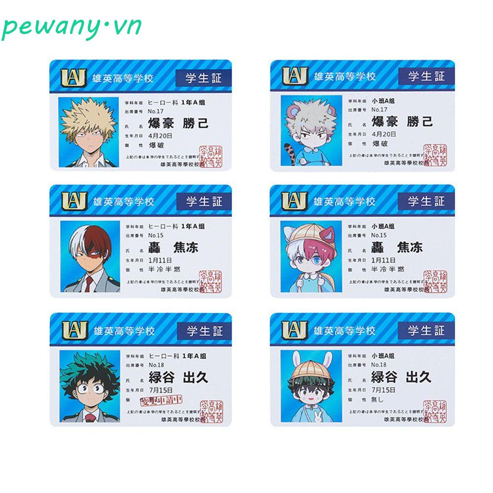 Bộ Thẻ Bài PVC Hóa Trang Nhân Vật Katsuki Bakugou Trong My Hero Academia