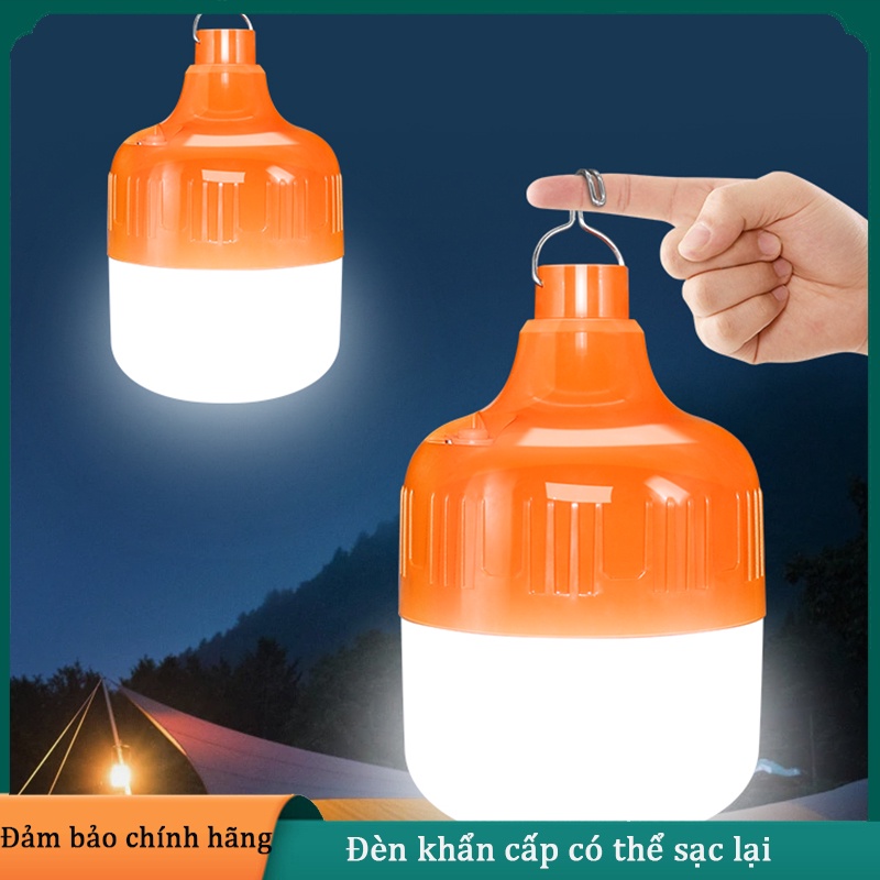 Bóng Đèn Led Sạc Pin Tích ,đèn led sạc pin ánh sáng trắng, có móc treo kèm theo,tiết kiệm năng lượng chiếu sáng khẩn cấp