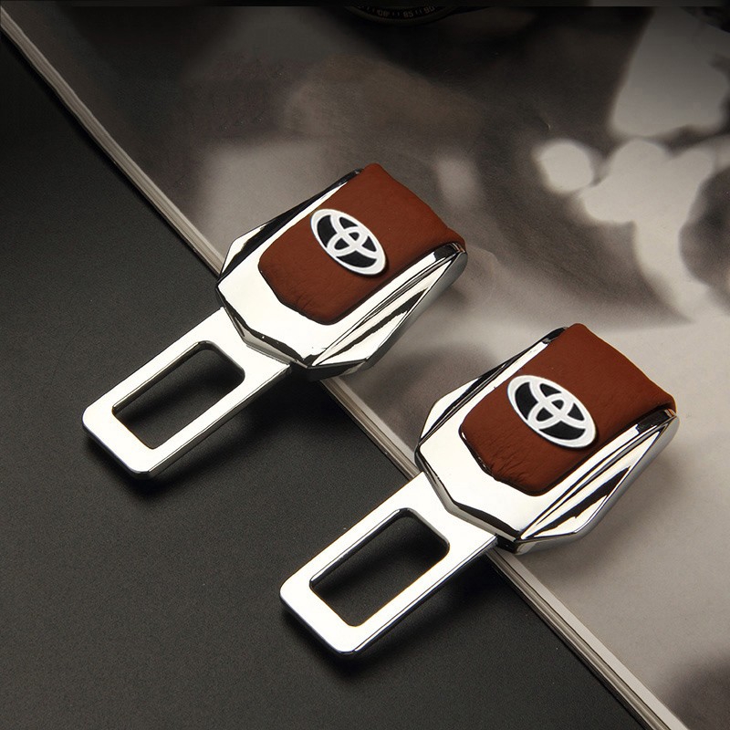 Khóa đai an toàn ô tô Toyota Altis Bộ giảm thanh Camry C-HR RAV4 Yaris Auris Cầu chì Dây nối dài Đầu cắm Khóa thắt lưng da thật