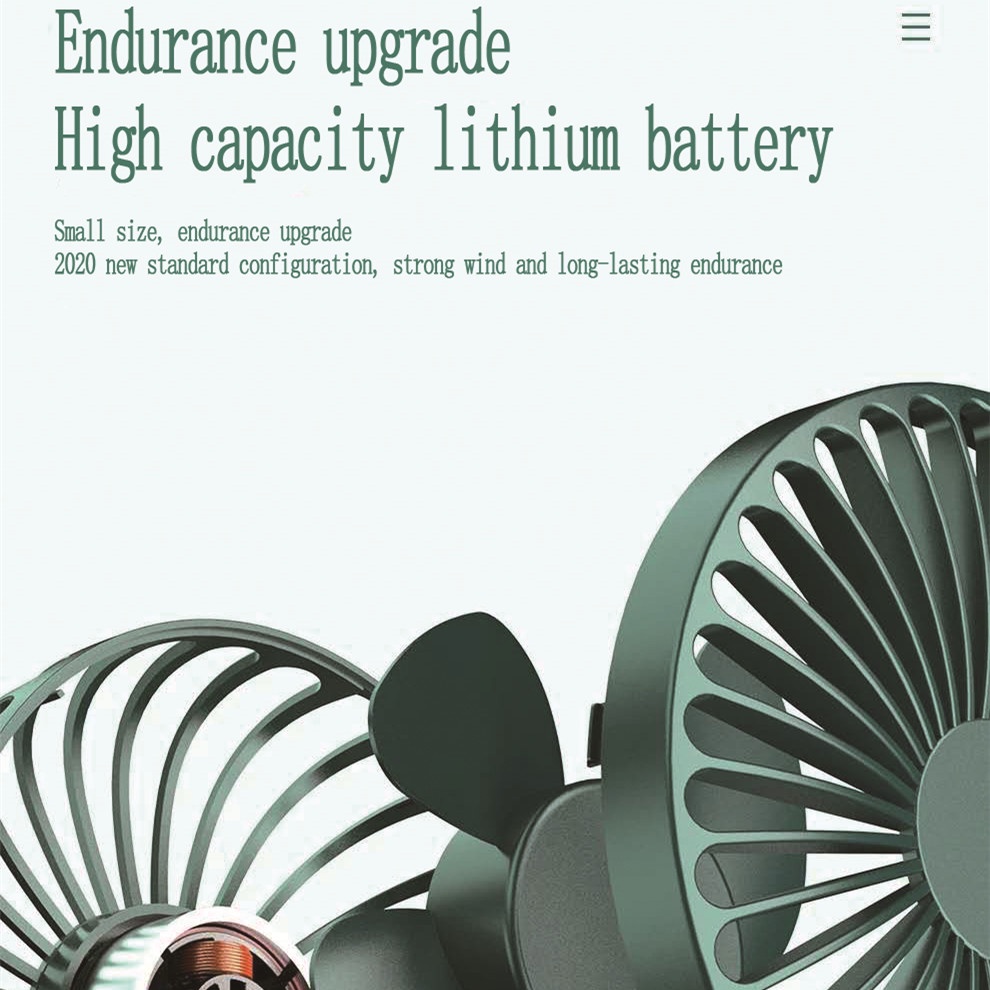 Quạt mini để bàn sạc USB không gây tiếng ồn tùy chọn màu sắc