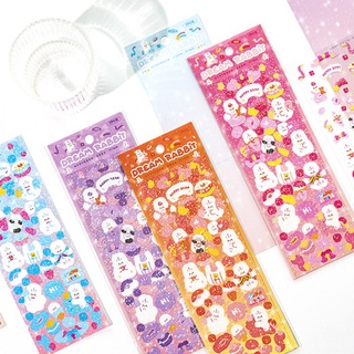 Sticker hình dán thỏ trang trí sổ và toploader