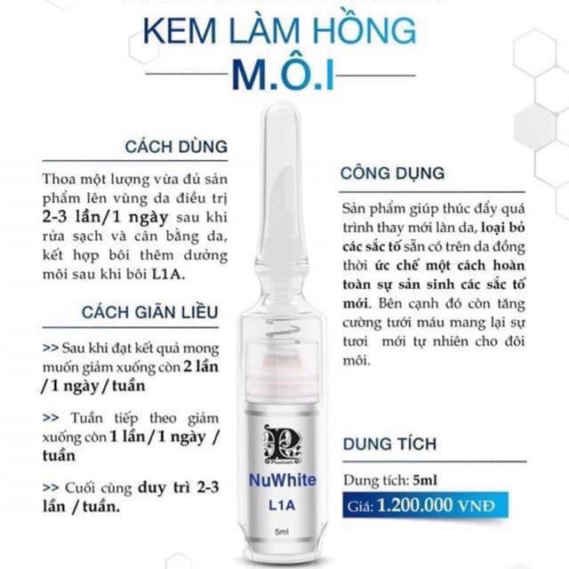 KEM KHỬ THÂM LÀM HỒNG MÔI L1A
