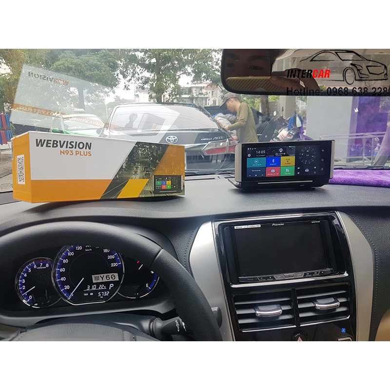 Lắp camera hành trình webvision  N93 Plus xe Toyota Vios 2019