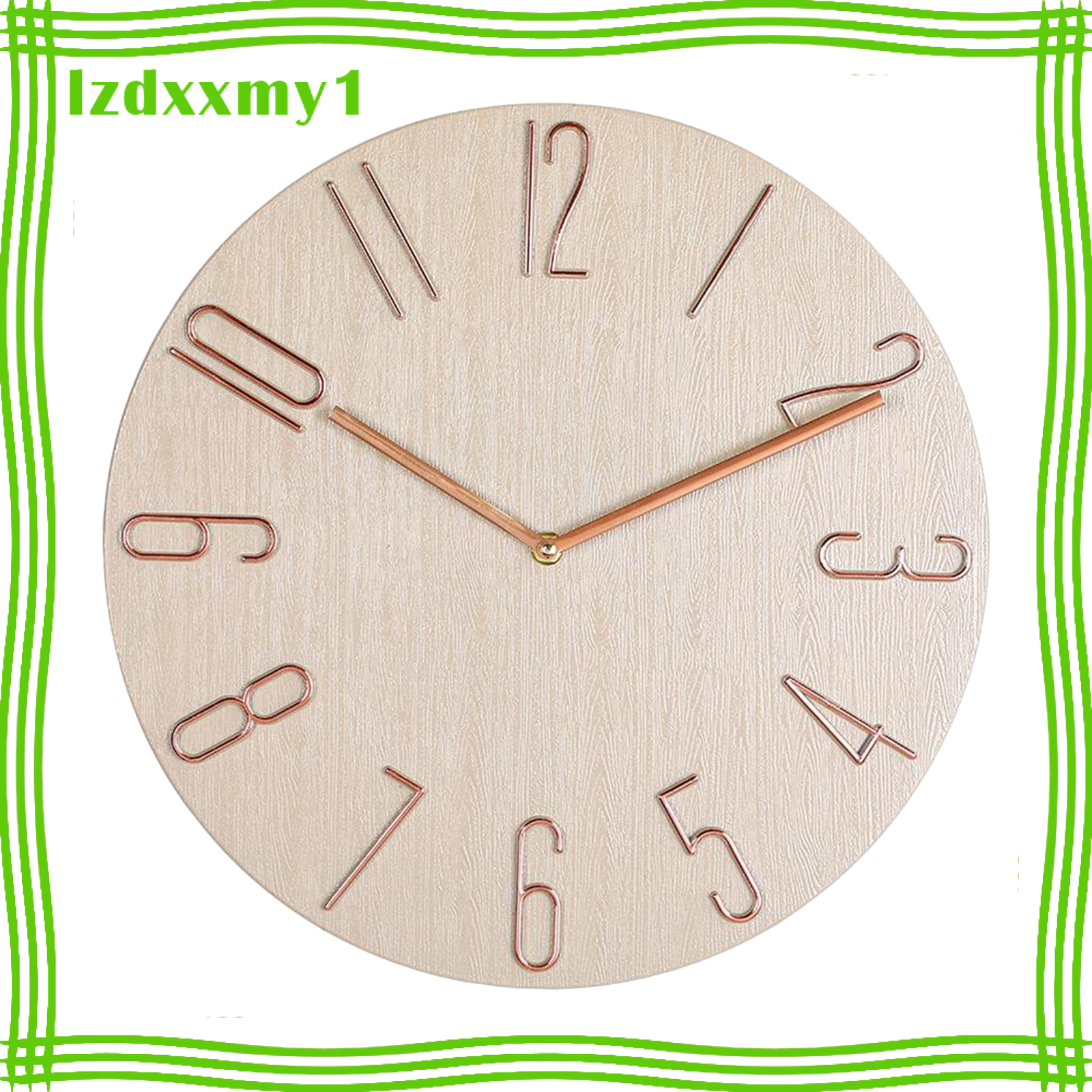 Kiddy Wall Clock Quartz Modern Watch Bedroom 14\'\' Swing Office Decoration White