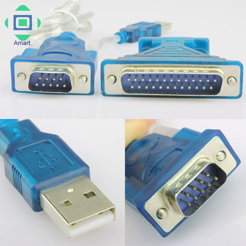 Dây Cáp Chuyển Đổi Am Usb 2.0 Sang Rs232 Com Port 9 Pin Serial Db25 Db9