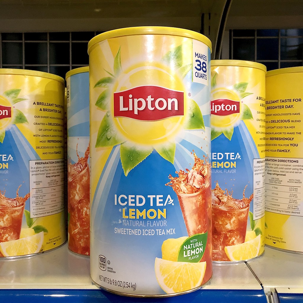 [LON 2,54KG]Bột Pha Trà Chanh Lipton Iced Tea Lemon Mỹ