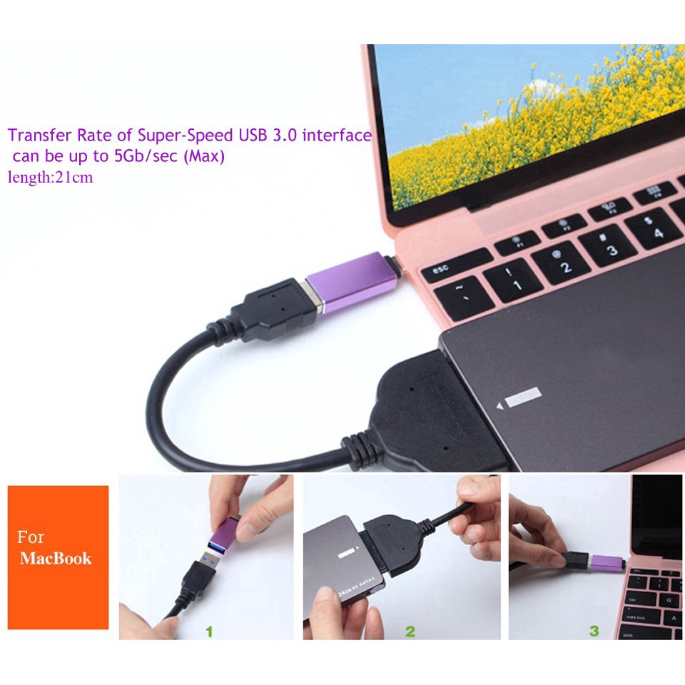 Cáp chuyển đổi ổ cứng USB 3.0 sang SATA 2.5 inch