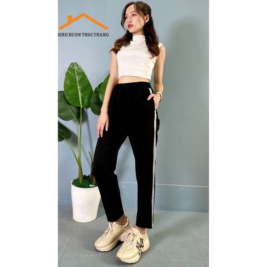 Quần nữ 1 sọc thể thao kiểu dáng cá tính | BigBuy360 - bigbuy360.vn