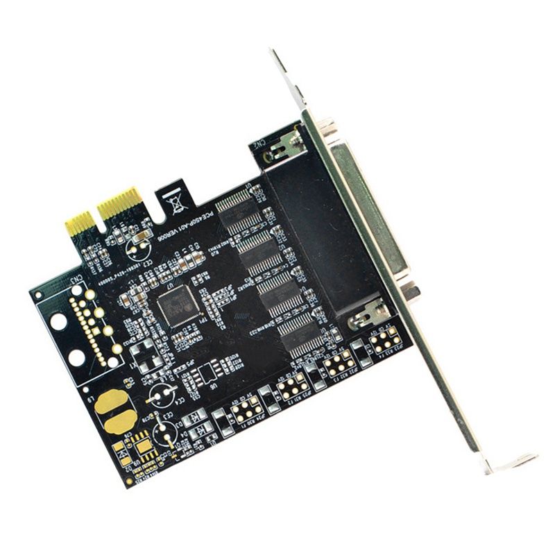 Pcie to 4 Serial Port RS232 9-Pin Expansion Card AX99100 with Cable