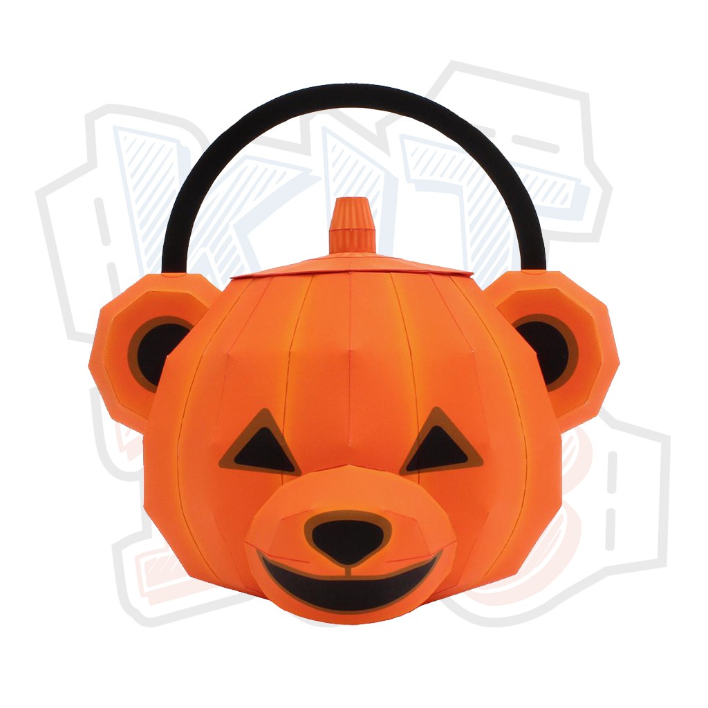 Mô hình giấy Lễ hội Halloween Teddy Bear Bag