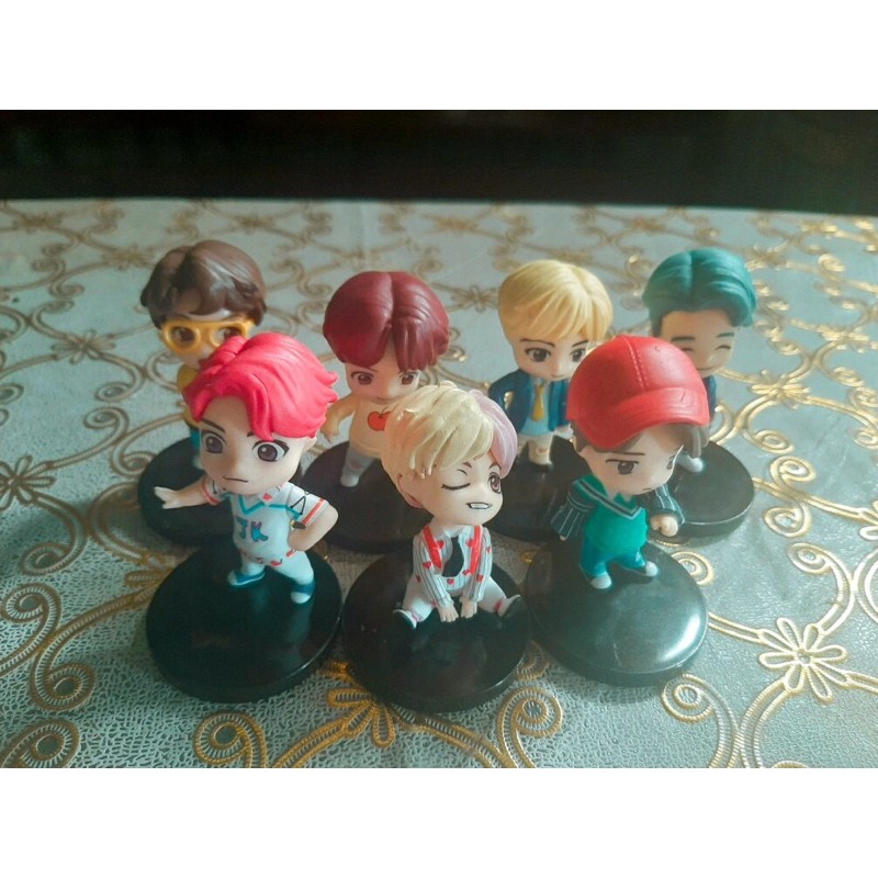 Set mô hình tượng chibi BTS figure unoff set 7 bé