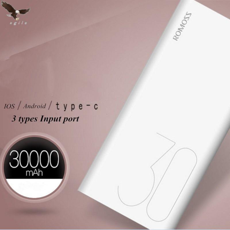 Sạc Dự Phòng Romoss Sense 8 Plus 30000Mah Qc3.0 3 Cổng Sạc - Bh 1 Năm  - chuyensiphukien1