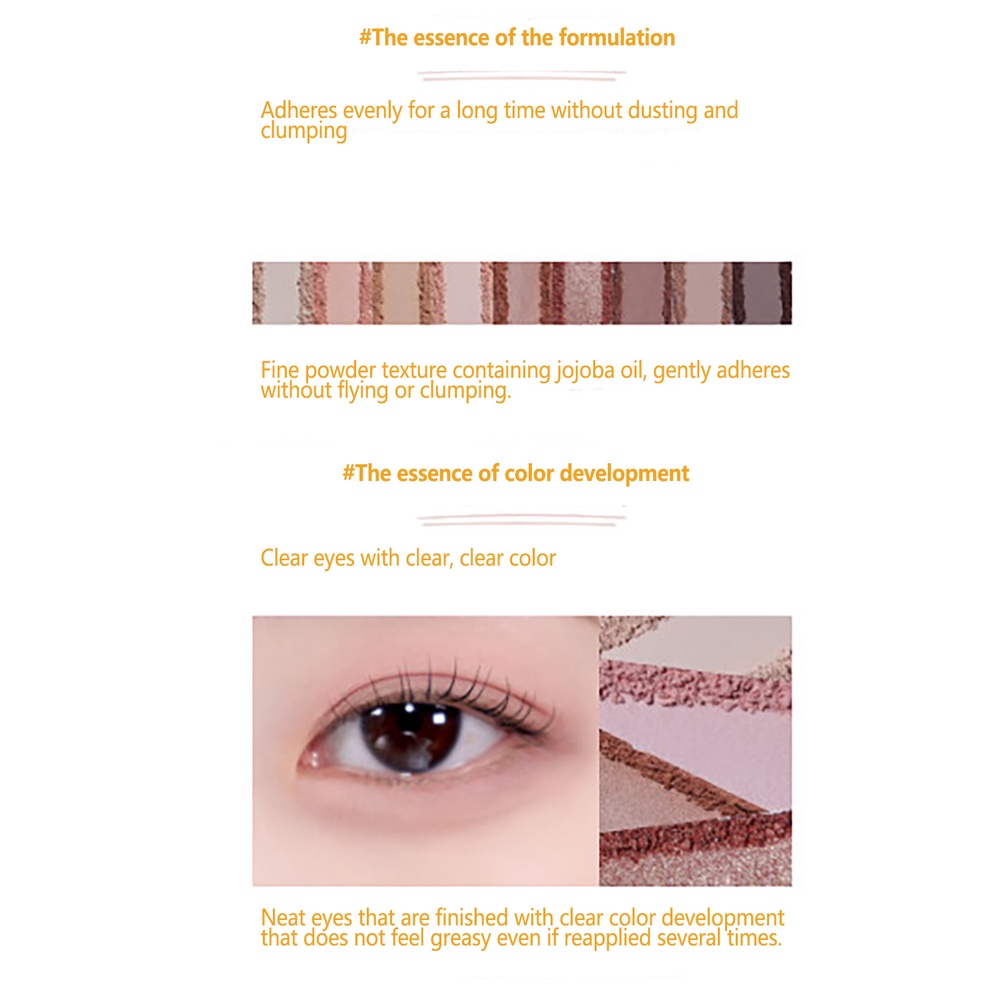 Bảng màu tiêu chuẩn của innisfree bóng râm 8.3 ~ 8.7g