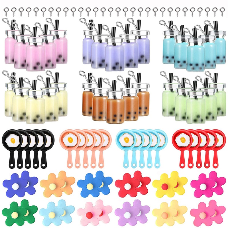 Móc Khóa Trang Trí Hình Chảo Sữa Trứng Dễ Thương