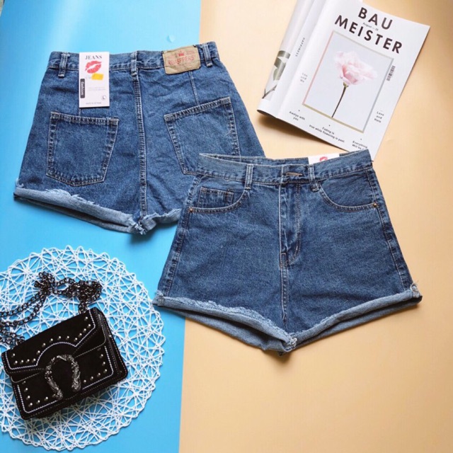 Quần short jean nữ