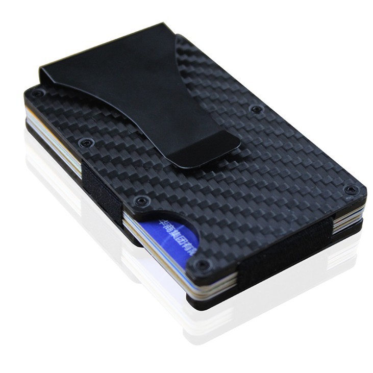 Kẹp tiền Money Clip Carbon Fiber Metal - Retail Boss