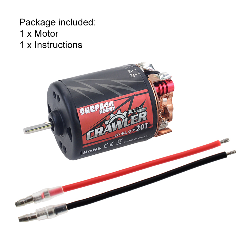 Động Cơ Chổi Than 5 Rãnh Chống Thấm Nước 5-Slot 540 11T 13T 16T 20T Cho Xe Điều Khiển Từ Xa Tamiya Kyosho TRAXXAS WLtoys WLtoys 1 / 10