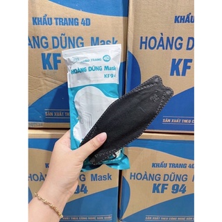Set 10 cái khẩu trang kf94 hoàng dũng màu đen