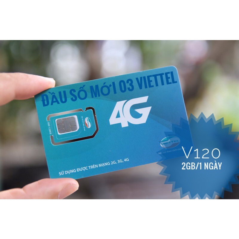 Sim Viettel 03,09 tự chọn số có gói v120